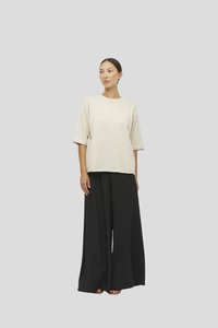 Juliette Hogan Rolled Hem T (Cotton Knit)  Toast Marle