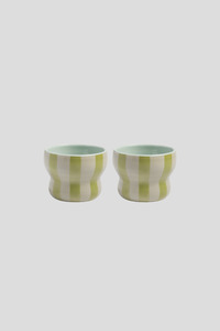 &Klevering Circus Coffee Cup S/2 - Green