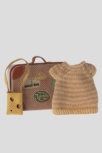 Maileg: Maileg Dress & Bag in Suitcase (For Big Sister Mouse)