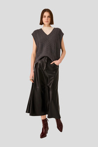 POL Loren Cable Vest - Charcoal