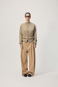 Sweaters Knitwear: Gregory Farrah Knit Cardi AW26 - Smokey Taupe