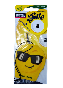 Bubble Gum Leaf – Smiley Card Air Freshener – Lexiflowra