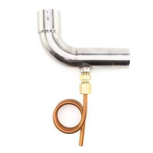 Elbow with Condensation Drain / Water Trap Rounded F/M Ø 25mm