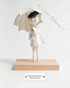 Print: Rosie shelters from responsibility