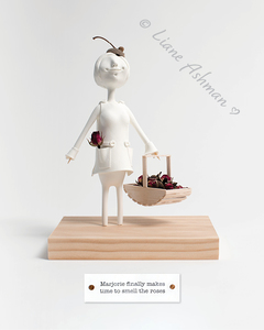 Print: Marjorie makes time to smell the roses