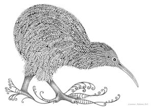 Original Artworks: Original Drawing - Kiwi