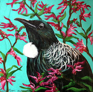 Original Artworks: Original Painting -A  Happy Tui