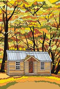 The South Island Nz: Arrowtown Old Miners hut - South Island NZ