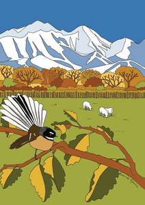 The South Island Nz: Geraldine Fantail - South Island NZ