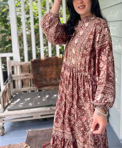 Dresses: Moonlight Dress - Chocolate Roses (L)