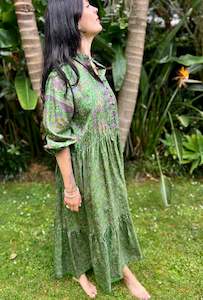 Moonlight Dress Bespoke: Moonlight Dress - Emerald pink (M)