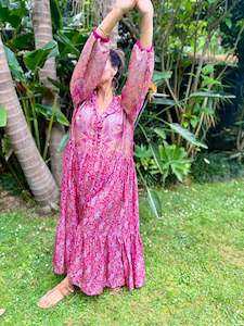 Moonlight Dress Bespoke: Moonlight Dress - Magenta Pink (M)