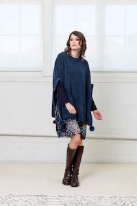 Sample: Plush chenille Poncho - WAREHOUSE MOVING SALE