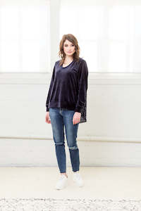 Sample: Ditsy Dot Velvet Sweatshirt - WAREHOUSE MOVING SALE