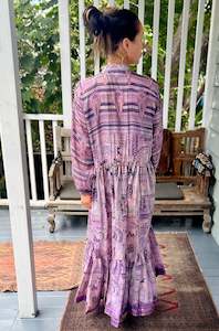 Moonlight Dress - Lilac Purple Silk (S)