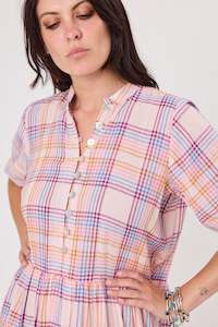 Moonlight Dress | Coastal sunset plaid