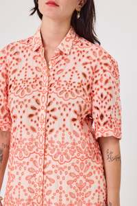 Willow Shirt | Melon bloom lace