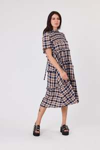 Wilder Dress | Indigo Dusk plaid