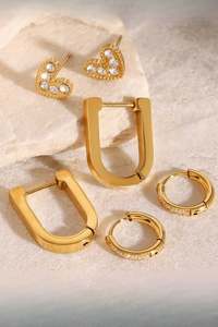 Home Page Clothing Designers New Zealand Libertine The Label: Love Trio Earrings ✨