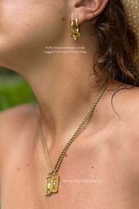 All: FREE EARRINGS worth $50Puffy Star Earrings - gold