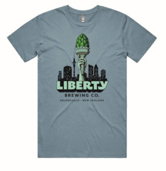 All Merchandise: Liberty Hop Torch T-Shirt - Slate Blue