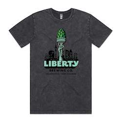All Merchandise: Liberty Hop Torch T-Shirt - Stonewash Black