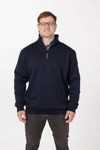9905 1/4 ZIP COTTON BLEND JERSEY