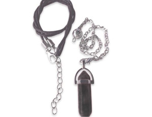 Clearance - Obsidian Pendant/Pendulum Set - Twinpoint Hexagonal - Life Energy Solutions