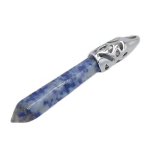 Clearance - Sodalite Hexagonal Healing Point Pendant - Life Energy Solutions