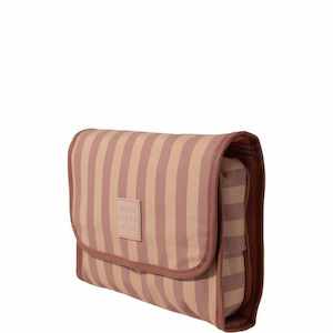 Make Up Bags Cases: Tender Love + Carry Pink Stripe Rollup