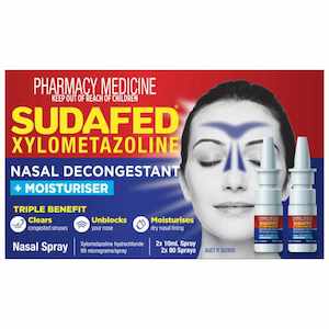 Medicines Allergy Hayfever: Sudafed Xylo Nasal Decon Value Pack 10ml 2pk