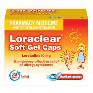 Medicines Allergy Hayfever: Loraclear Soft Gel Caps 10mg 90s