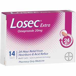 Medicines Digestive Health: Losec Extra Tablets 20mg 14s