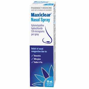 Nasal Medicines: Maxiclear Xylometazoline Nasal Spray 10ml