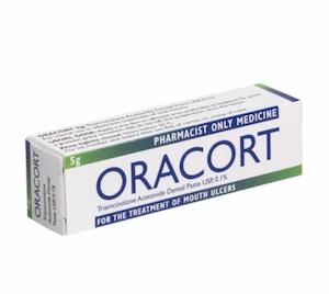Mouth Treatments Cold Sores: Oracort Dental Paste 0.1% 5g (Pharmacist Only Medicine)