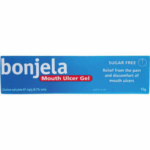 Mouth Treatments Cold Sores: Bonjela Mouth Ulcer and Teething Gel Blue 15g
