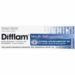 Mouth Treatments Cold Sores: Difflam Mouth Gel 10g