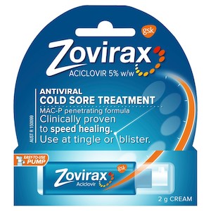 Mouth Treatments Cold Sores: Zovirax Cold Sore Cream Pump 2g