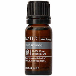 Oils Room Sprays: Natio Pure Essential Oil Cedarwood 10ml