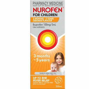Nurofen For Children 3 Months - 5 Years Orange 200ml