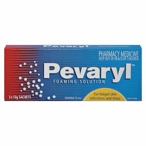 Skincare Treatments Antifungal Treatments: Pevaryl Foam Solution 1% 10g 3pk