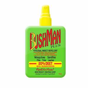 Sun Travel Insect Repellents: Bushman Plus 20% Deet Pump Spray 100ml