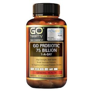 Weight Vitamins: GO Healthy GO Probiotic 75 Billion 1-A-Day Capsules 90s