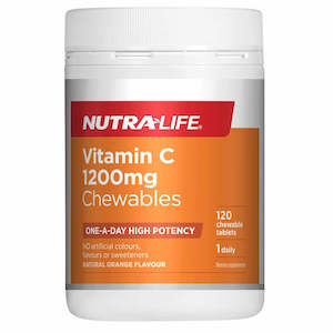 Weight Vitamins: Nutra-Life Vitamin C 1-A-Day Tablets 1,200mg 120s