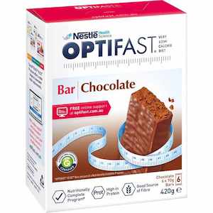 Weight Management Supplements: Optifast VLCD Bars Chocolate 6pk