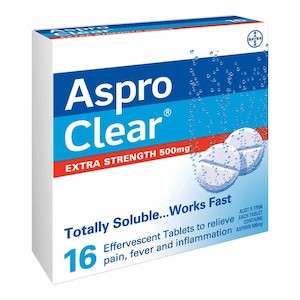 Aspro Clear Extra Strength 500mg Tablets 16s