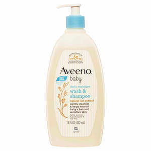 Aveeno: Aveeno Sensitive Baby Wash and Shampoo 532ml