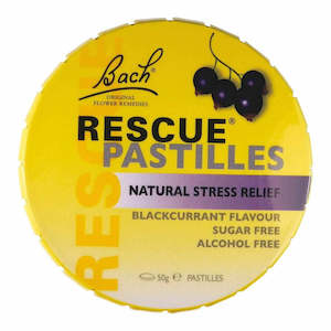 Bach Rescue Remedy Blackcurrant Pastilles 50g
