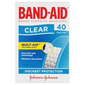 Band Aid: Band-Aid Clear Strips 40pk