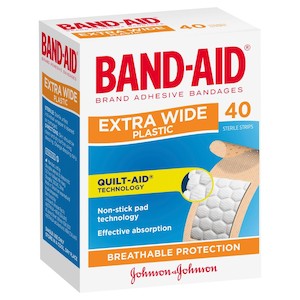 Band-Aid Plastic Strip Extra Wide 40pk